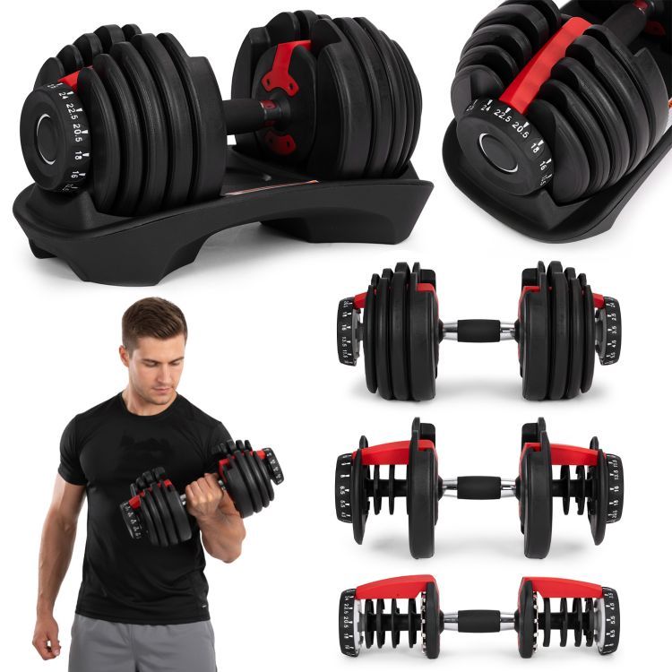 Nastavljive uteži s stojalom, 2,5–24 kg | ModernHome