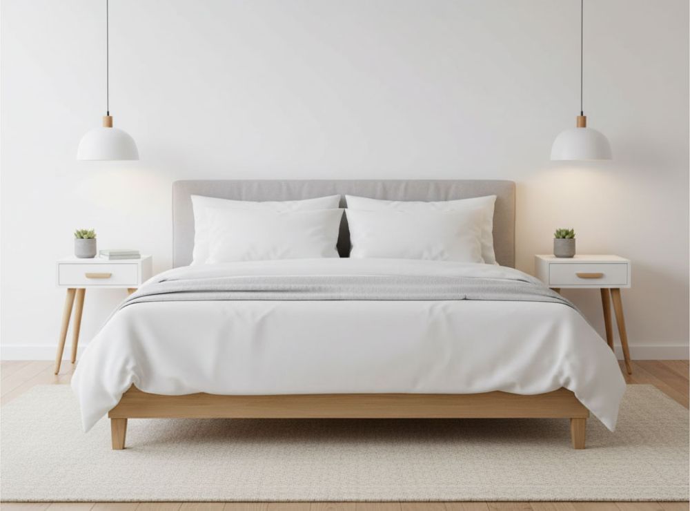 Komplet 2 nočnih omaric, bela | ModernHome