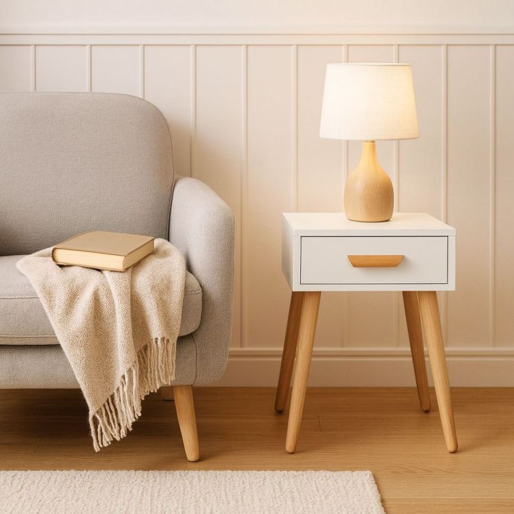 Komplet 2 nočnih omaric, bela | ModernHome