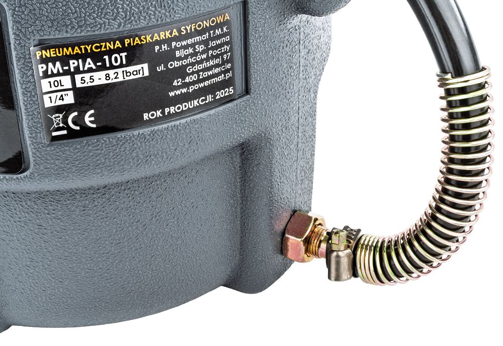 Pnevmatski peskalnik, sifon, 10L | PM-PIA-10T