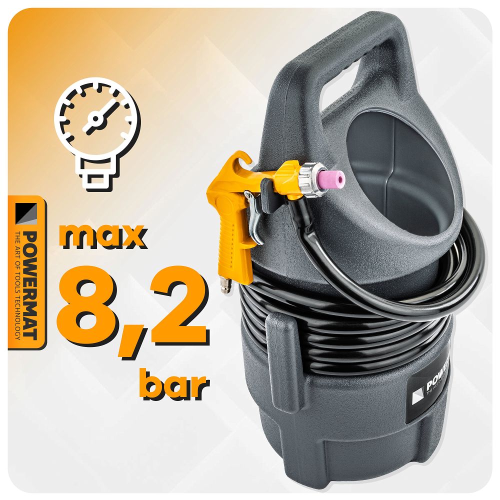 Pnevmatski peskalnik, sifon, 10L | PM-PIA-10T