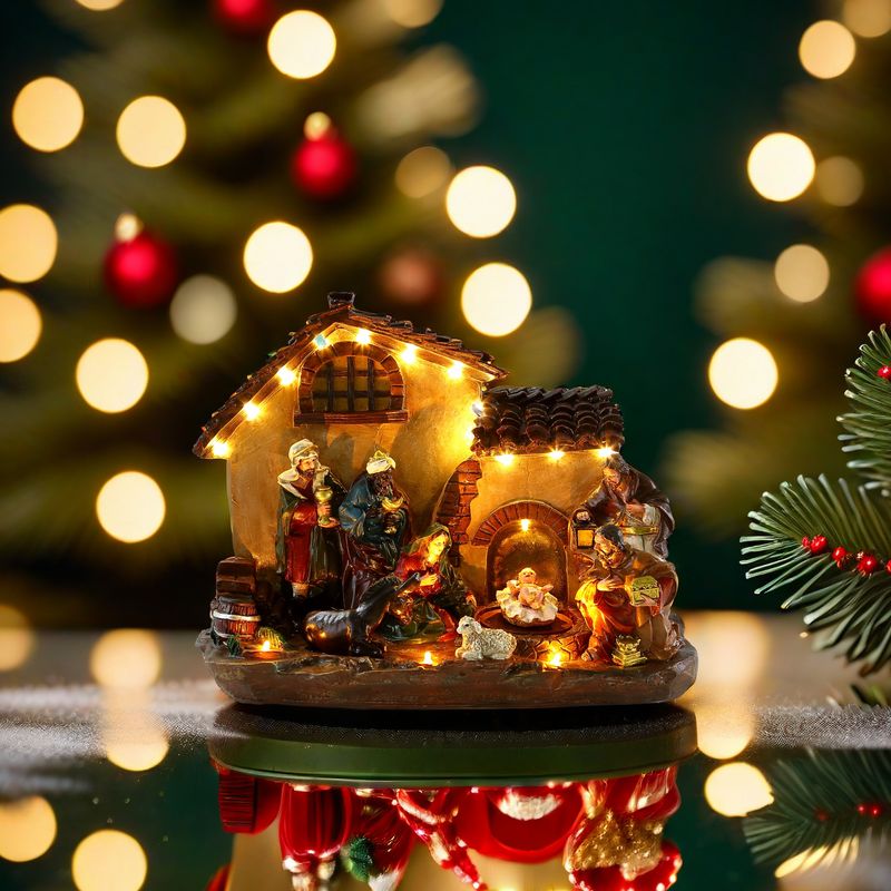 Božične jaslice pod drevescem, LED | MagicHome