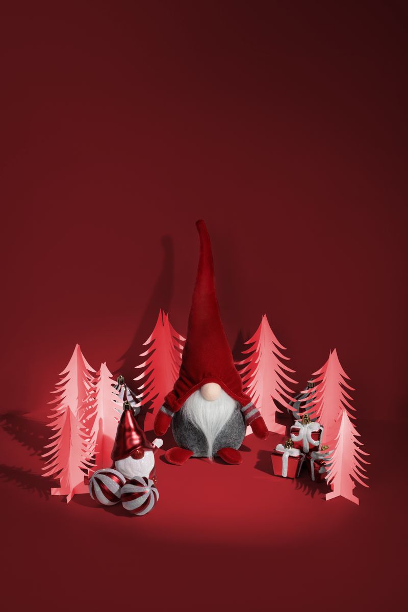 Božični okraski, 47 kosov, rdeče-beli | MagicHome