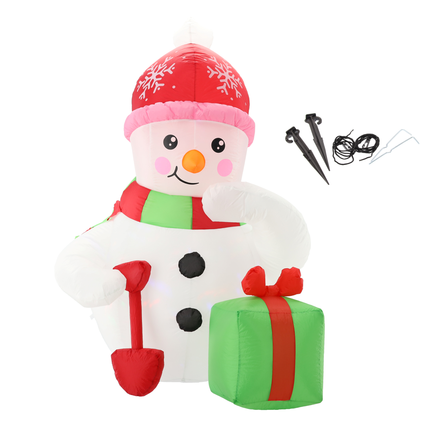 Napihljiv snežak, LED | 180 cm