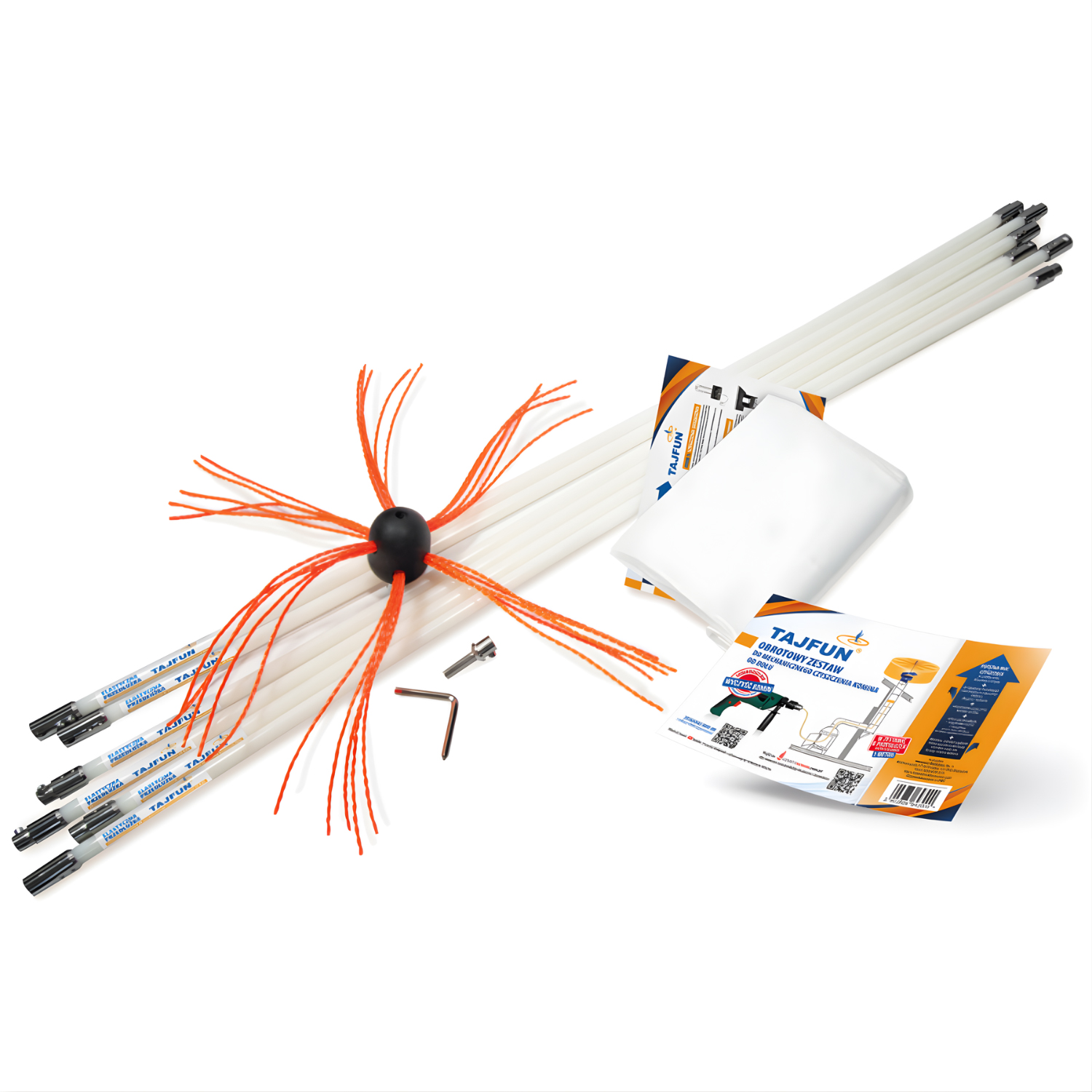 Komplet za čiščenje dimnikov, 6 m | TAJFUN