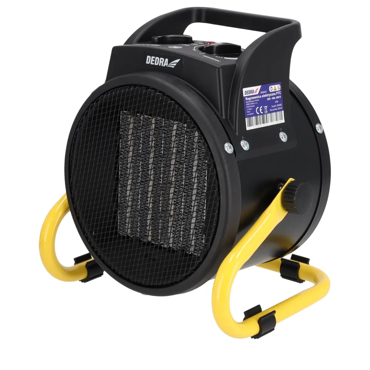 Električni grelec PTC, 2kW, okrogel | DEDRA