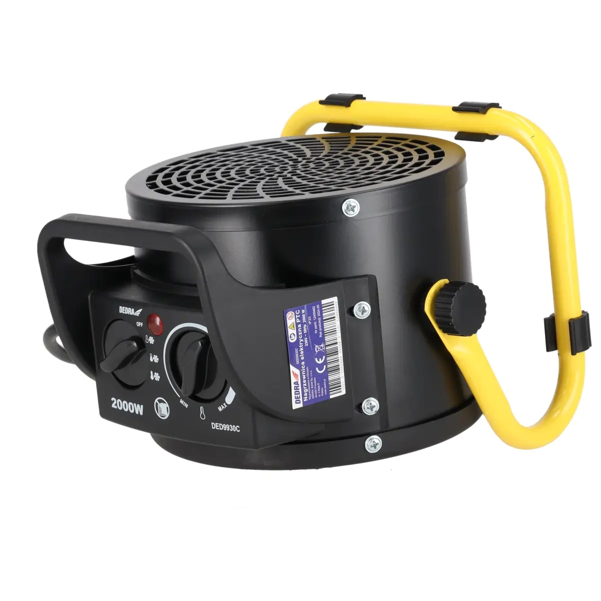 Električni grelec PTC, 2kW, okrogel | DEDRA