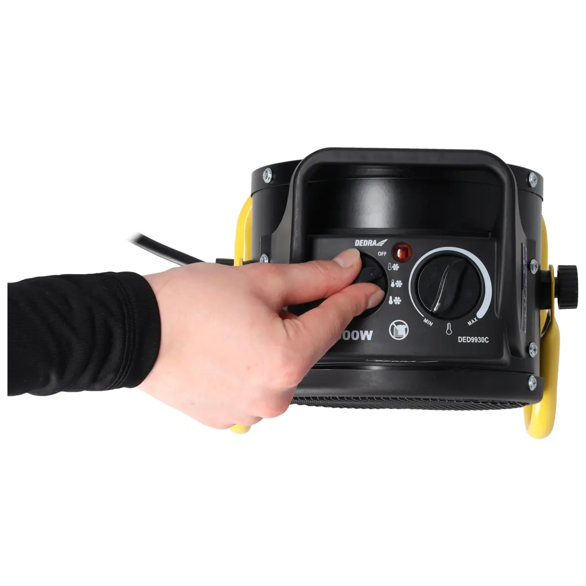 Električni grelec PTC, 2kW, okrogel | DEDRA