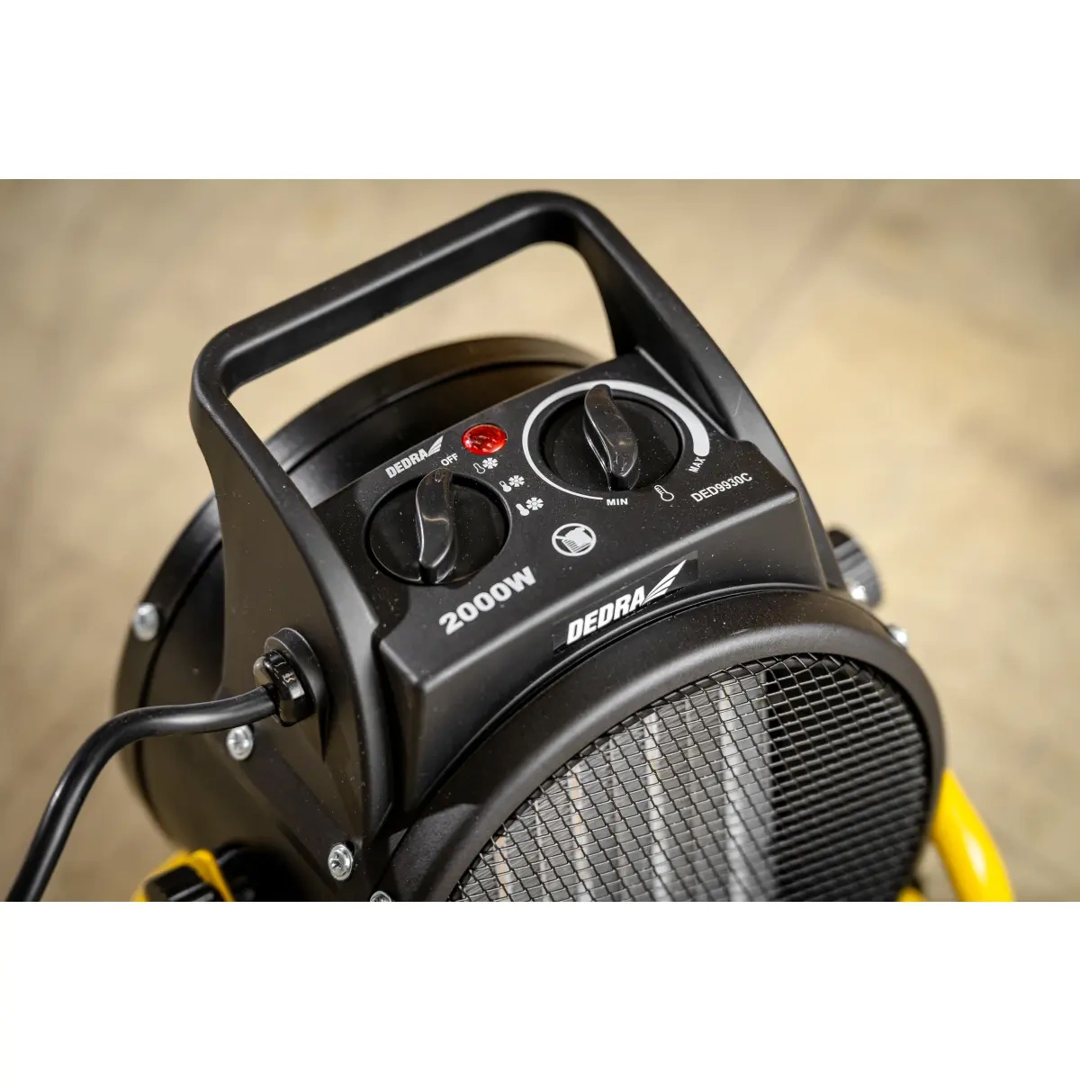 Električni grelec PTC, 2kW, okrogel | DEDRA