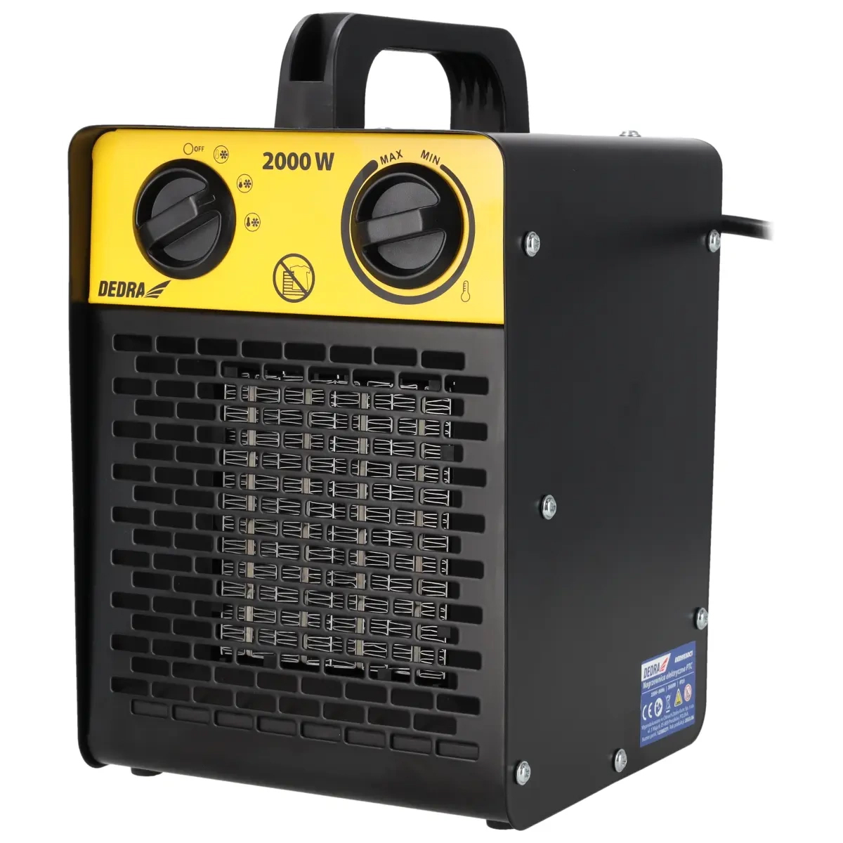 Električni grelec PTC, 2kW | DEDRA