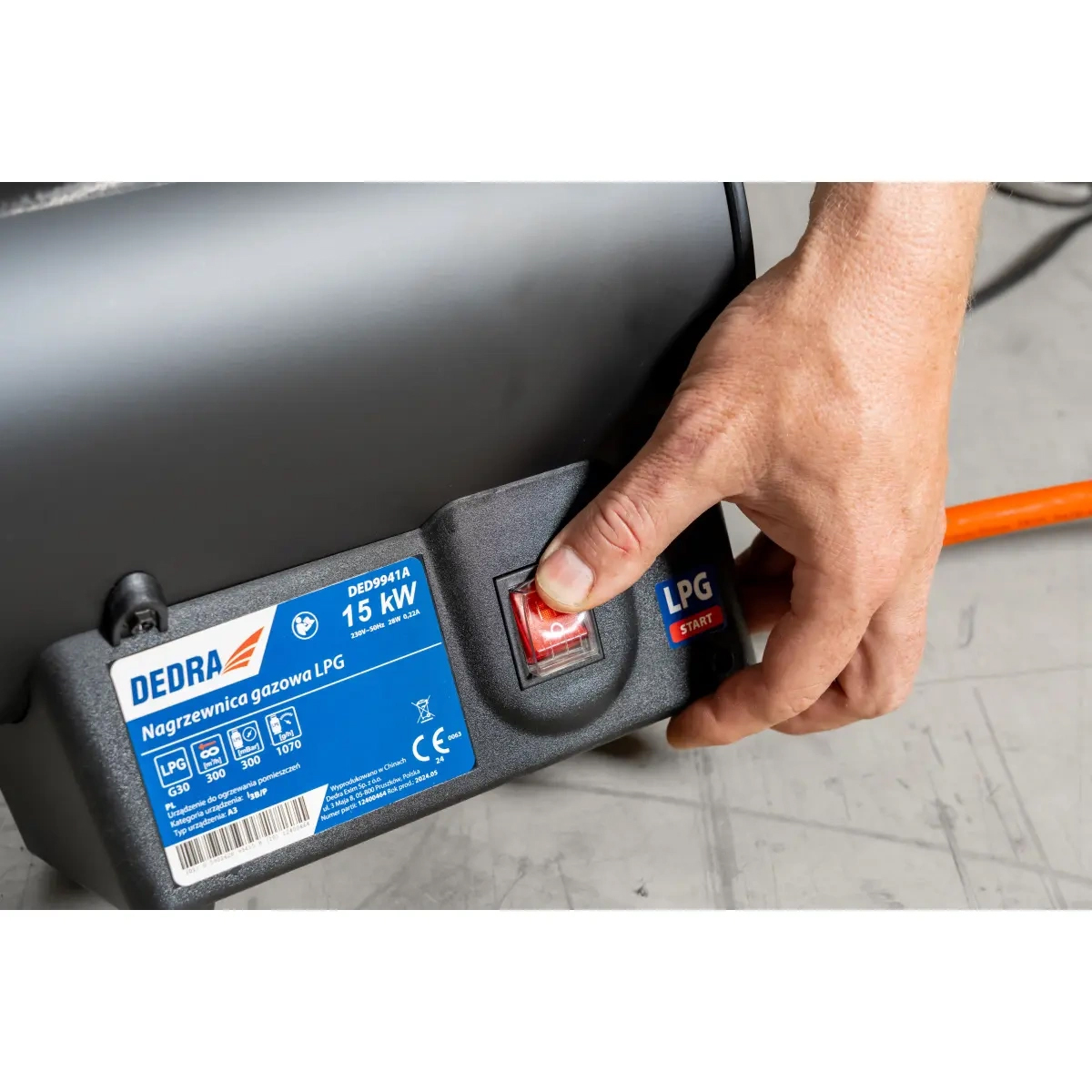 Plinski grelec, 17 kW | DEDRA