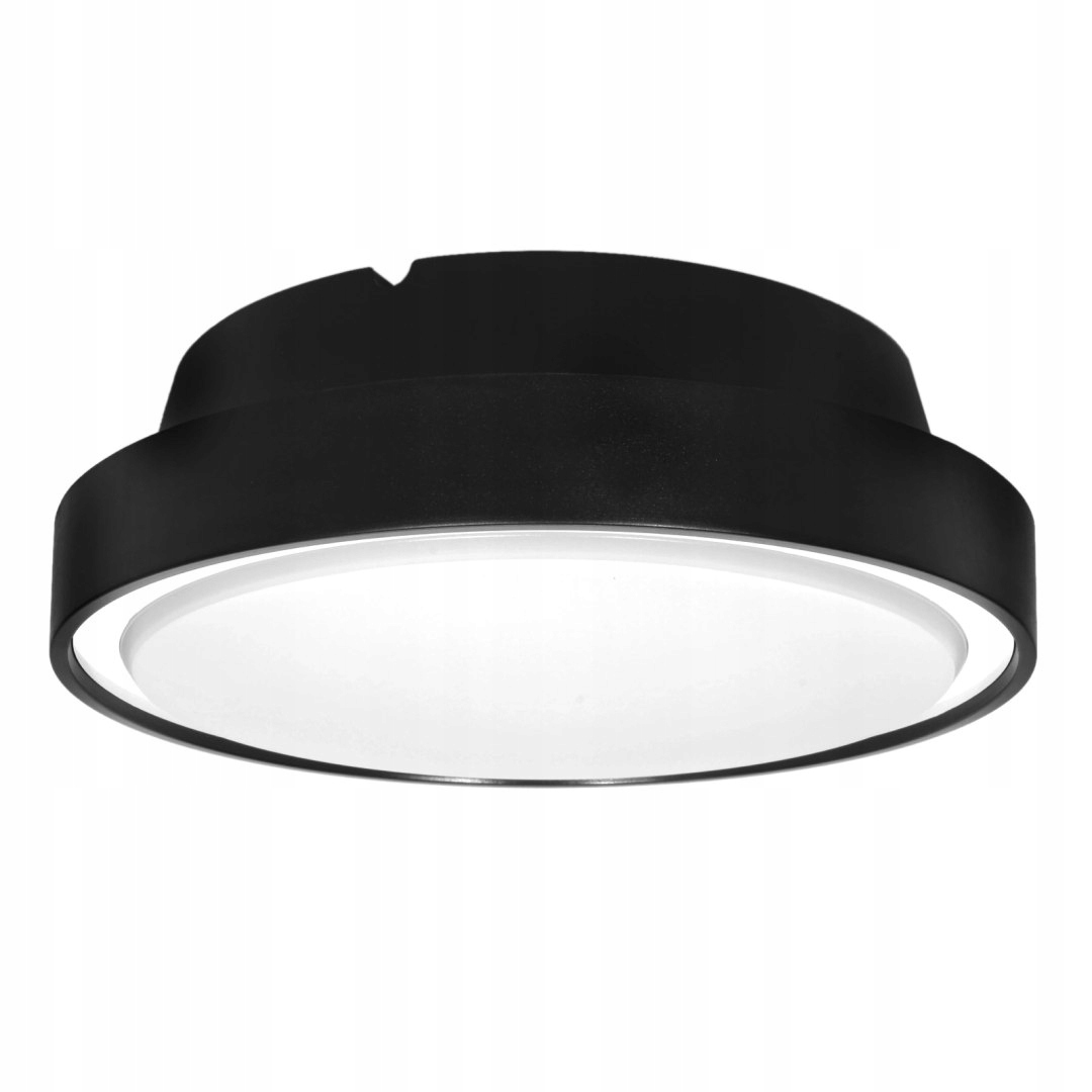 Stropna svetilka s senzorjem gibanja 2xE27, 30cm | črna