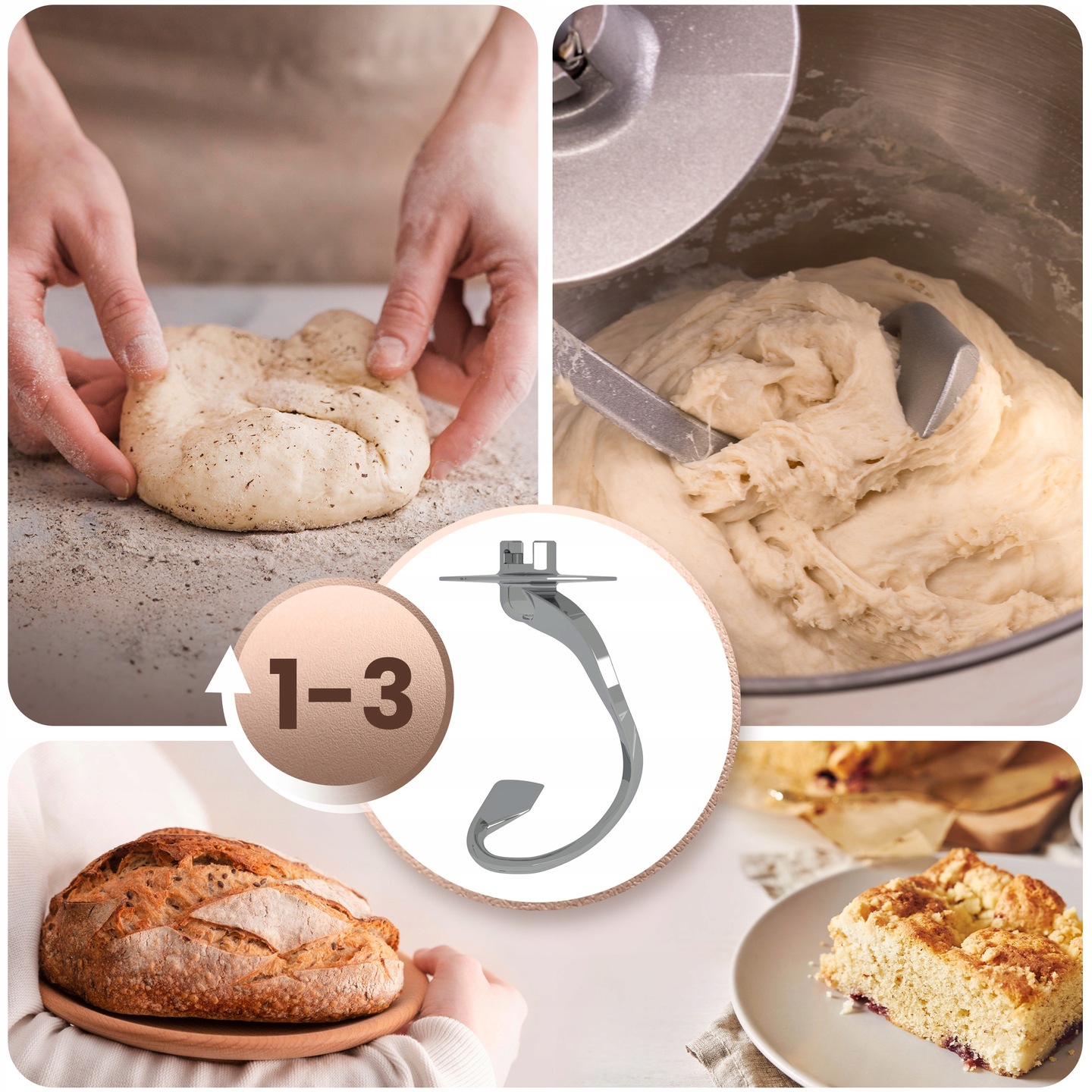 Planetarni kuhinjski robot BD-756 3v1, 6L, 1400W | Berdsen