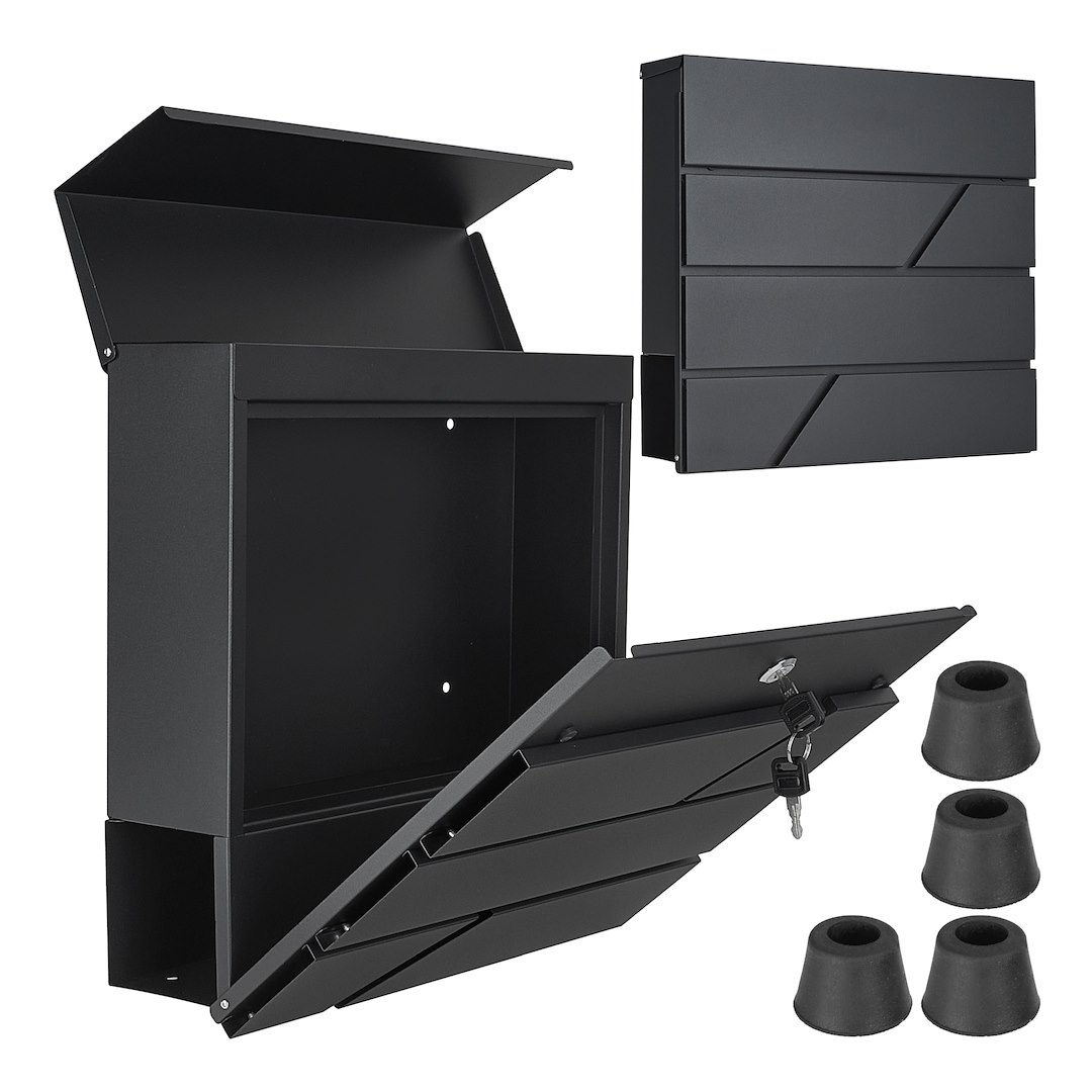 Poštni nabiralnik, 36,7x37x10cm, antracit | GEKO