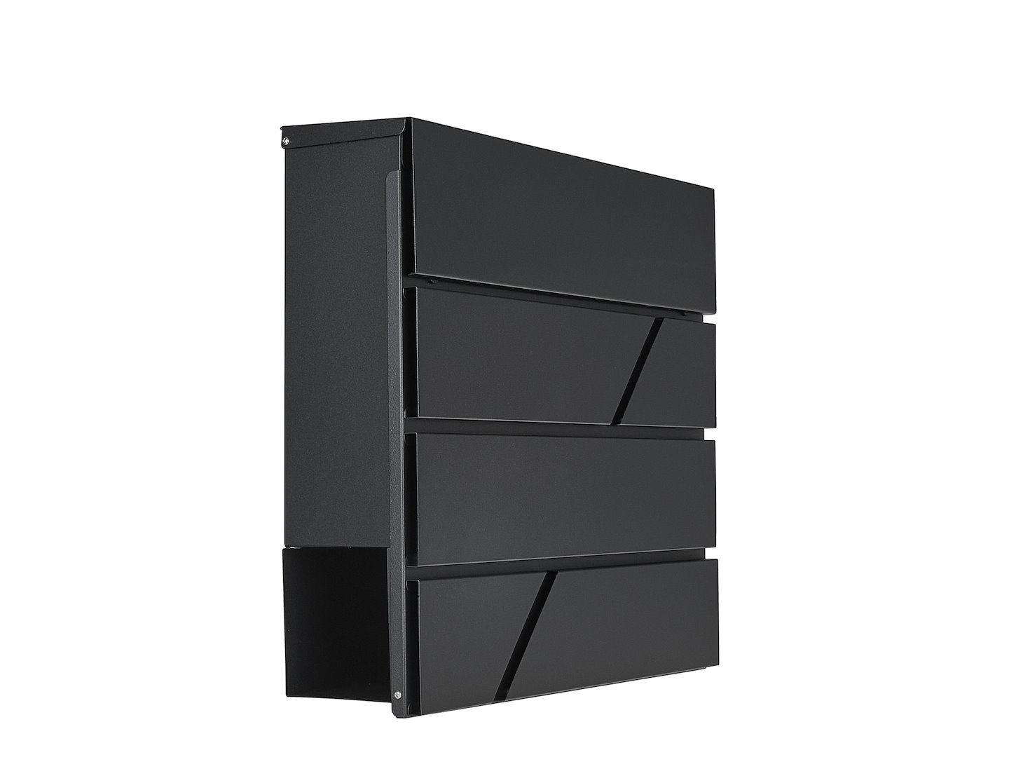 Poštni nabiralnik, 36,7x37x10cm, antracit | GEKO