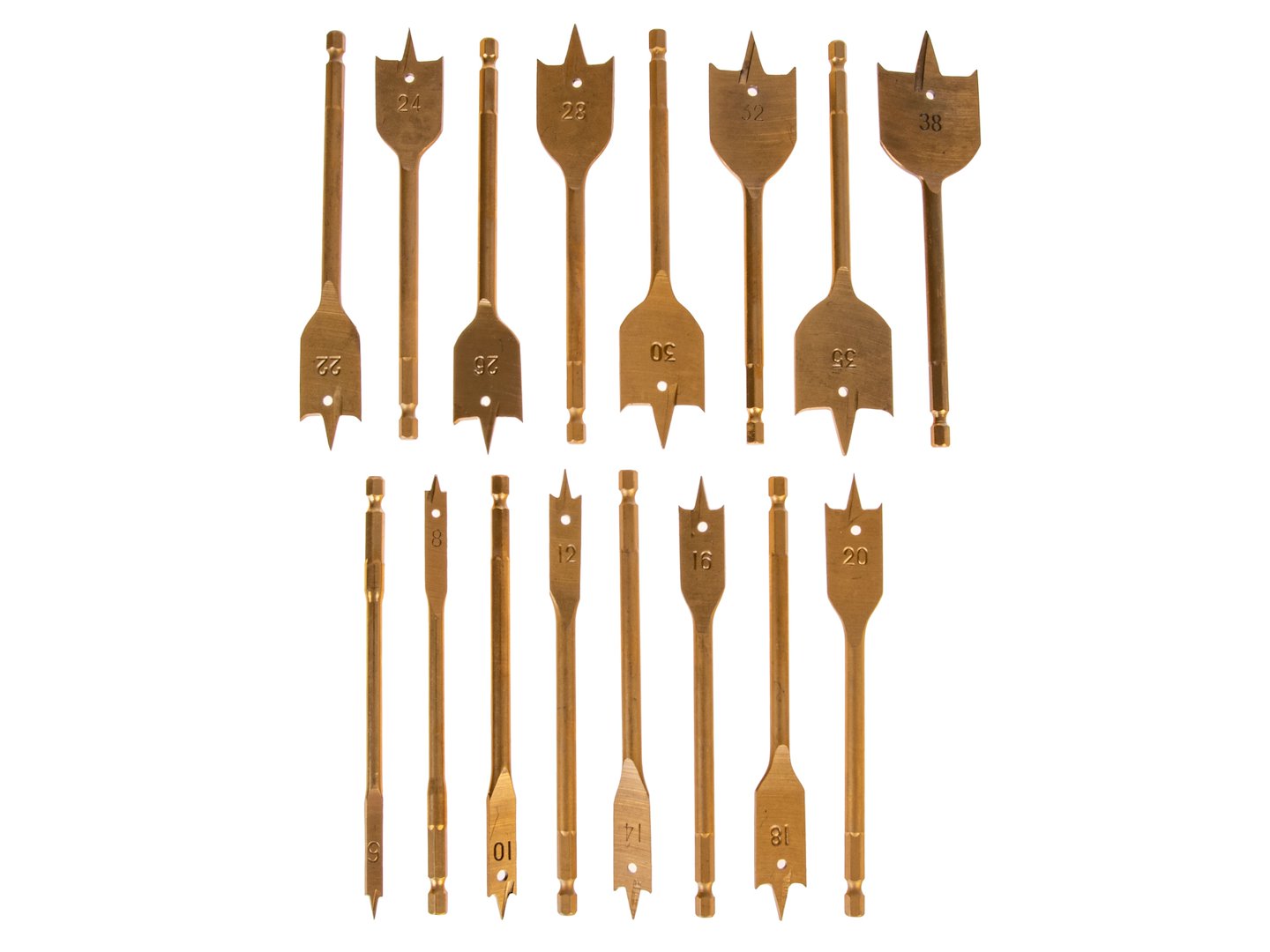 Komplet svedrov v kovčku, 16-delni, 6-38 mm | GEKO