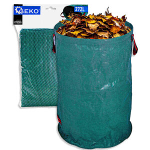 Vrečka za vrtno listje, 272 l, zelena | GEKO