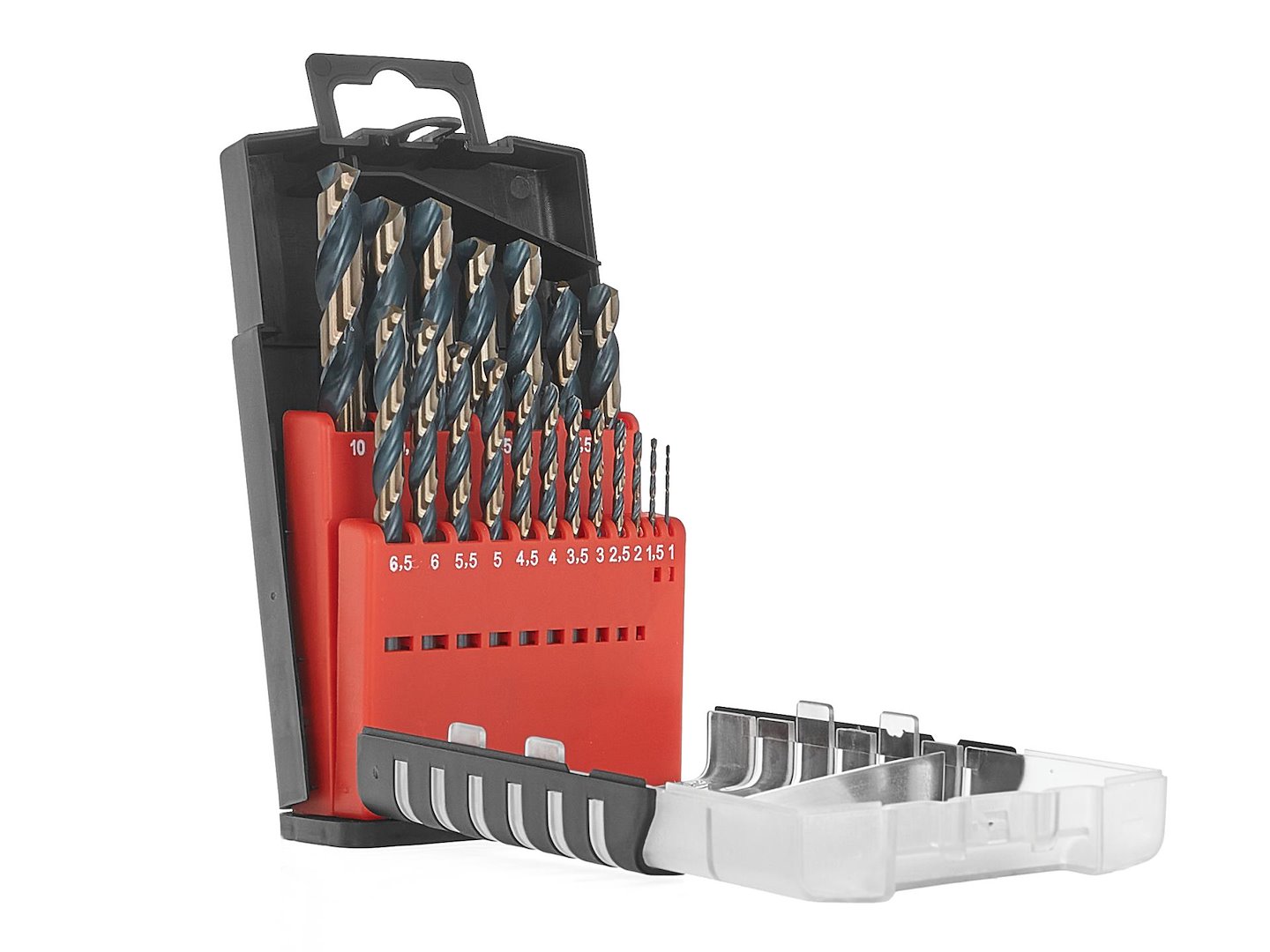 Komplet svedrov za kovino HSS, 19-delni, 1,0–10,0 mm | GEKO