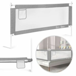 Varnostna zaščita za posteljo, 180 cm, siva | ECOTOYS