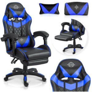 Igralni stol Draknor II, črno-moder | Sofotel