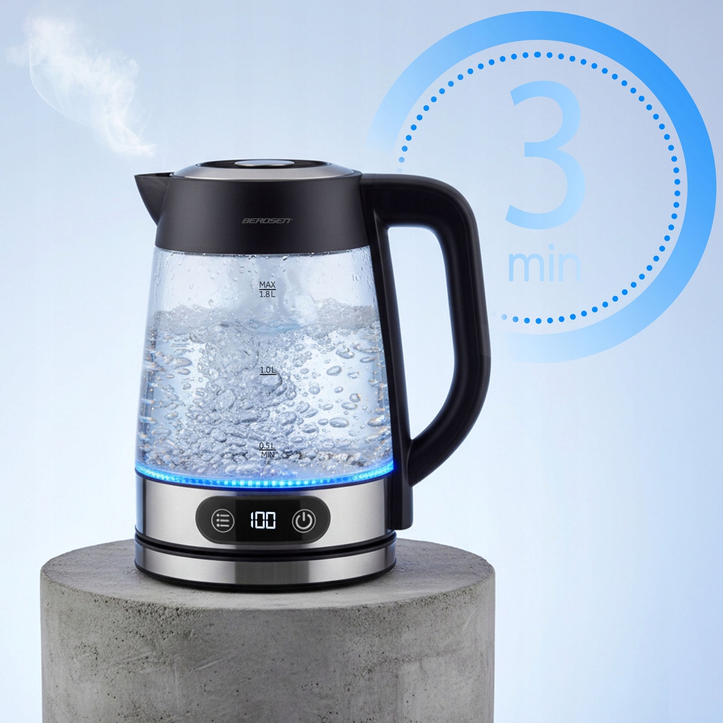 Instant grelnik vode BD-715, 1,8 l, 2200 W | Berdsen