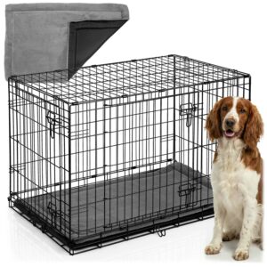 Pasja kletka z zaščitno podlogo PH-201, M, 91x57x62cm | Pethaus