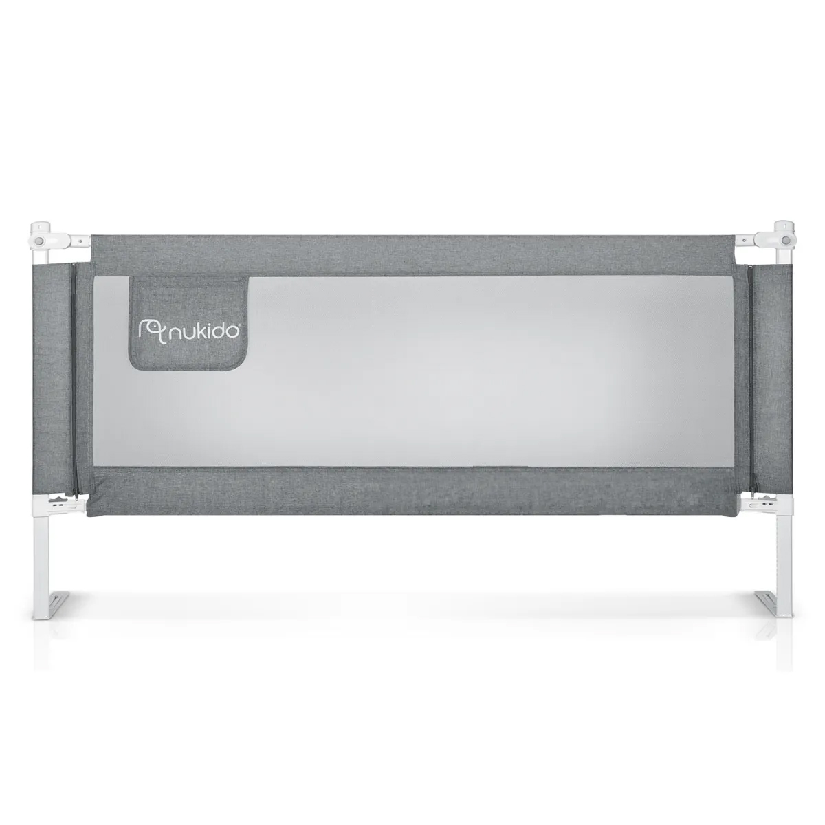 Varnostna zaščita za posteljo NK-227, 160 cm, siva | Nukido