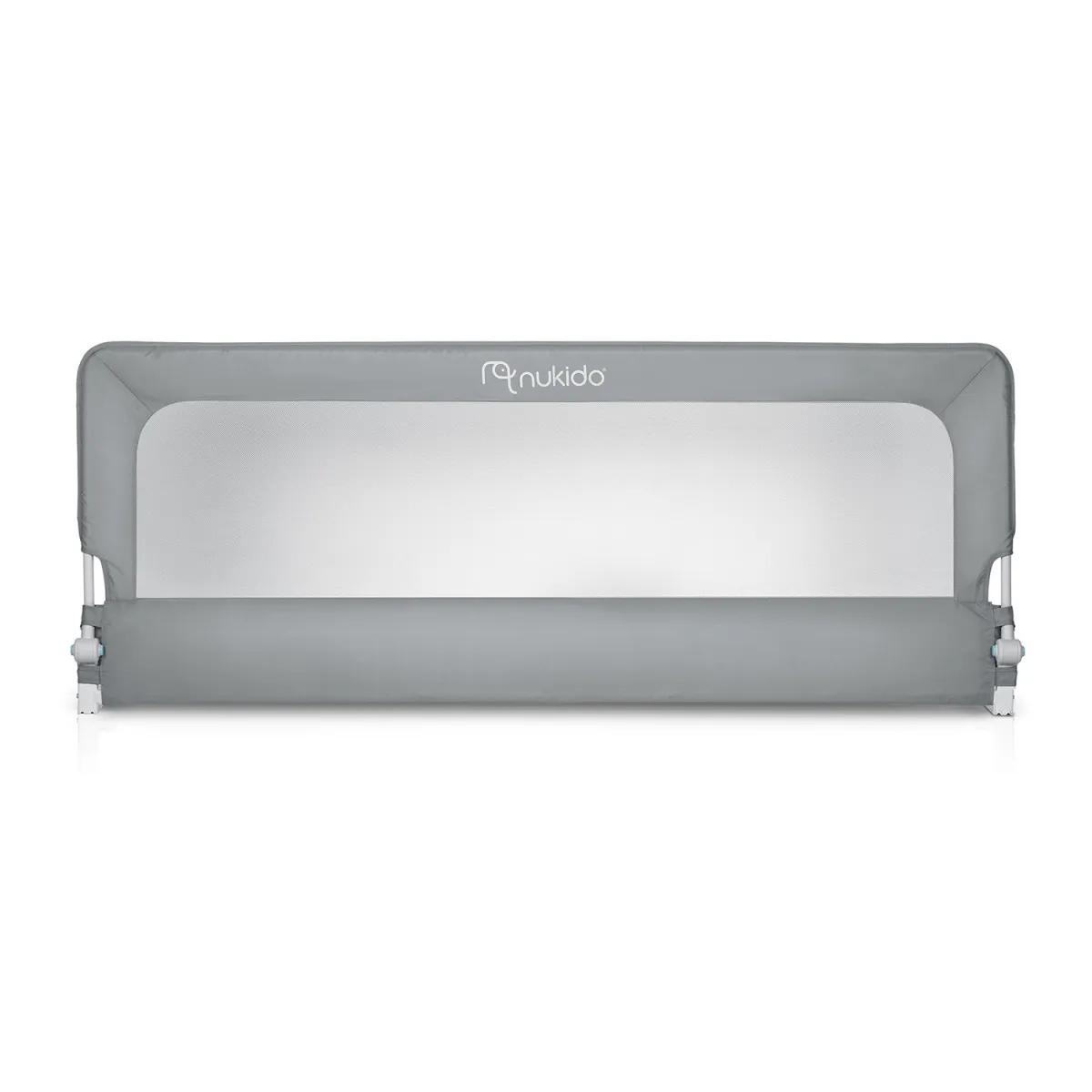 Varnostna zaščita za posteljo NK-228, 180 cm, siva | Nukido