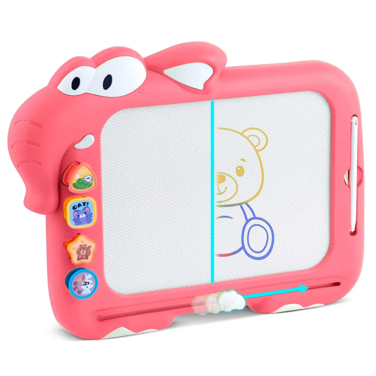 Otroška magnetna tabla 2v1 RK-823, roza | Ricokids