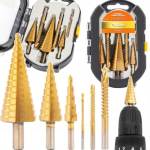 Stopničasti rezkalni svedri HSS, 6 kosov, 4-30 mm | PM-ZWSF-6T