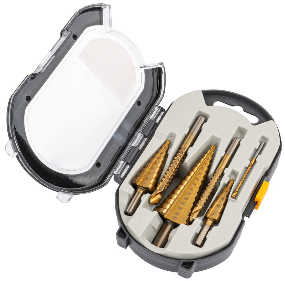 Stopničasti rezkalni svedri HSS, 6 kosov, 4-30 mm | PM-ZWSF-6T