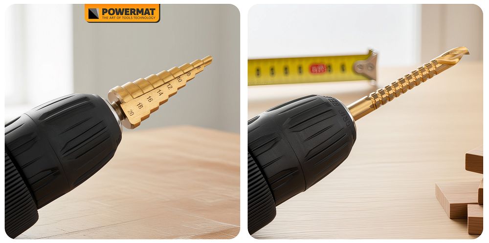 Stopničasti rezkalni svedri HSS, 6 kosov, 4-30 mm | PM-ZWSF-6T