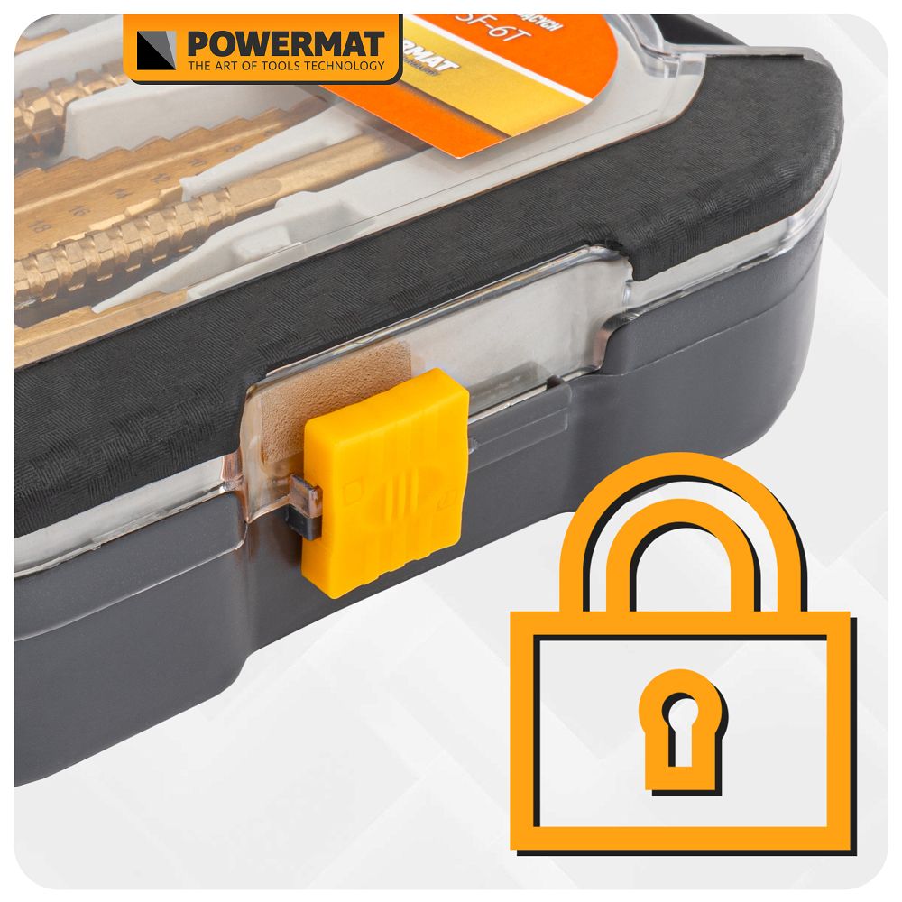 Stopničasti rezkalni svedri HSS, 6 kosov, 4-30 mm | PM-ZWSF-6T