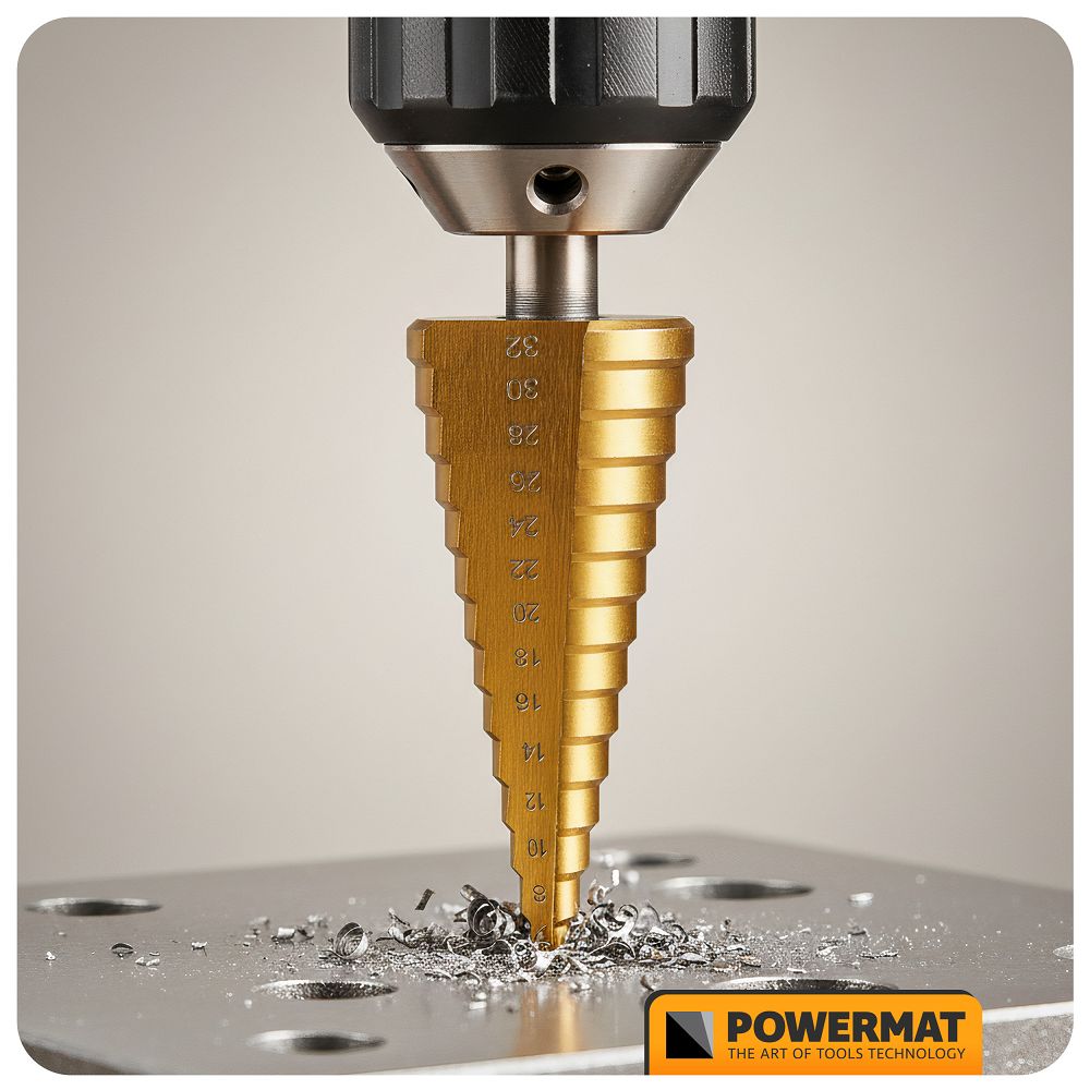 Stopničasti rezkalni svedri HSS, 6 kosov, 4-30 mm | PM-ZWSF-6T