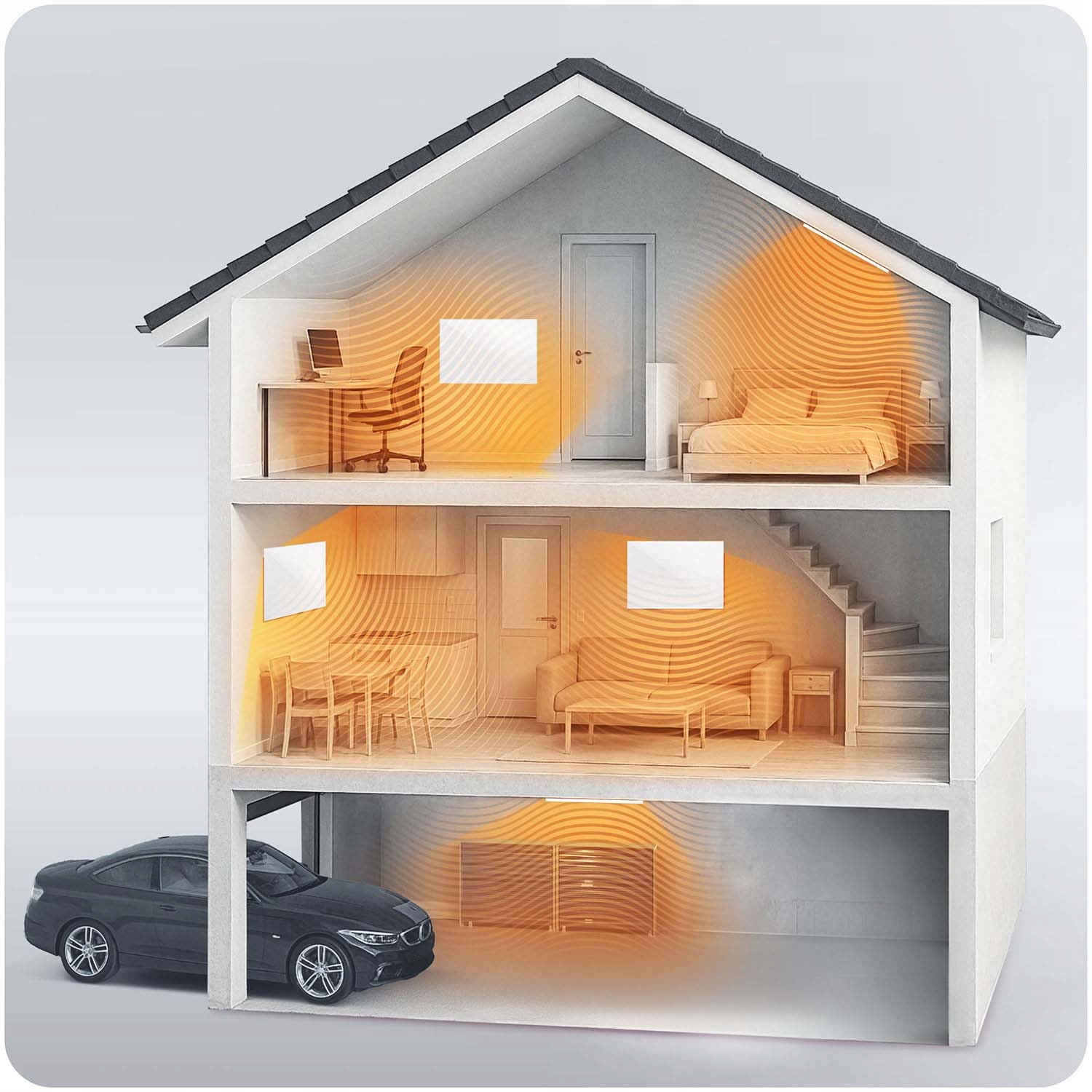 Infravörös fűtőberezédezés BD-988, 960W | Berdsen