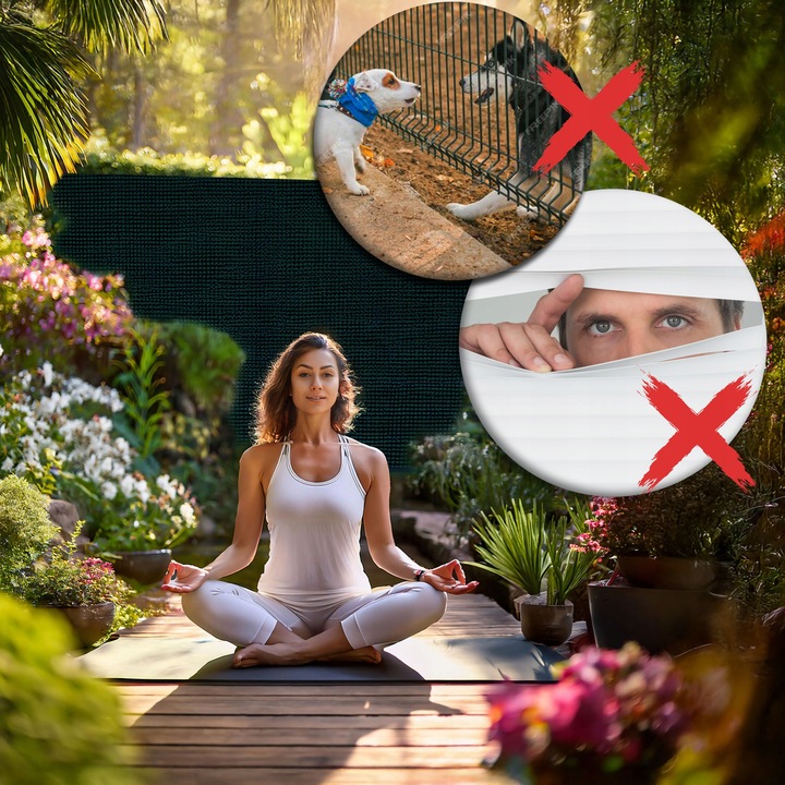 Senčna mreža + 50 sponk, 140g/m2, 1,5x25m, zelena | Plonos