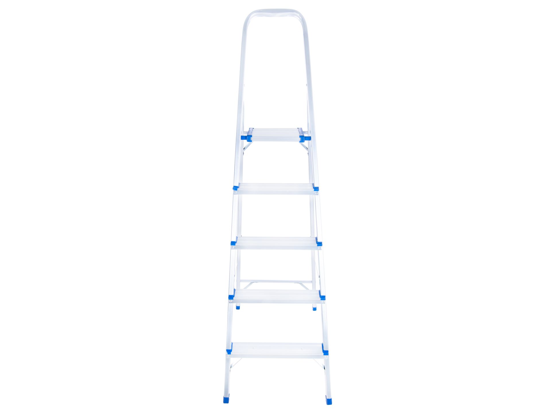 Aluminijasta lestev, 150 kg, 5-stopenjska, zložljiva | GEKO