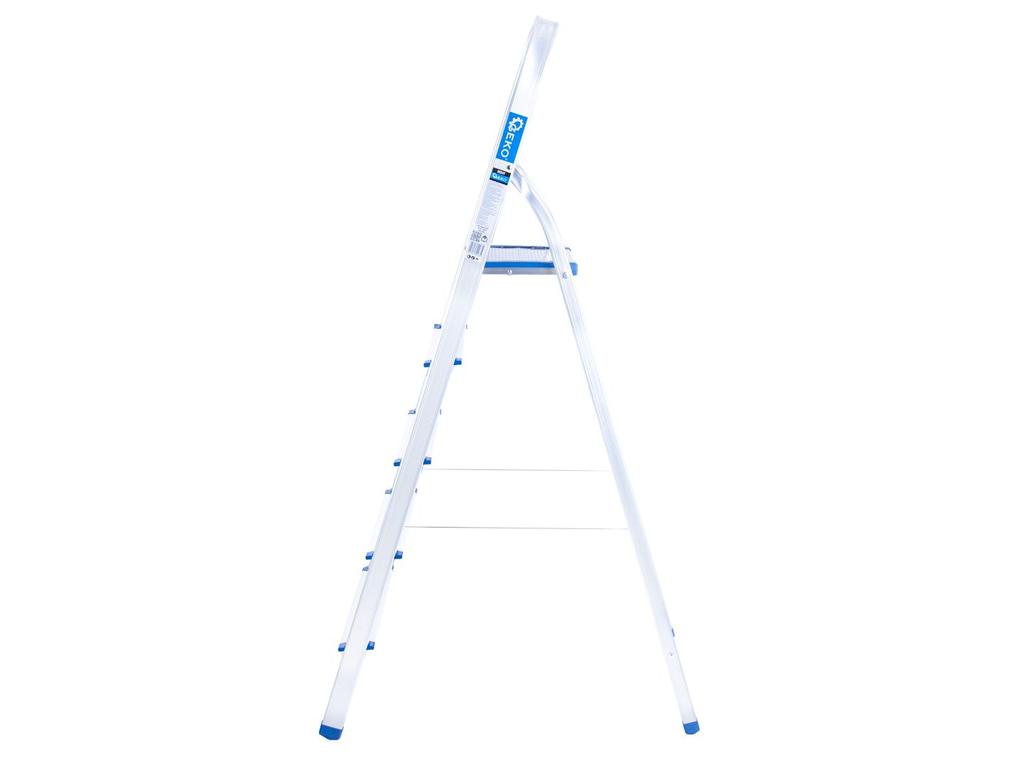 Aluminijasta lestev, 150 kg, 5-stopenjska, zložljiva | GEKO