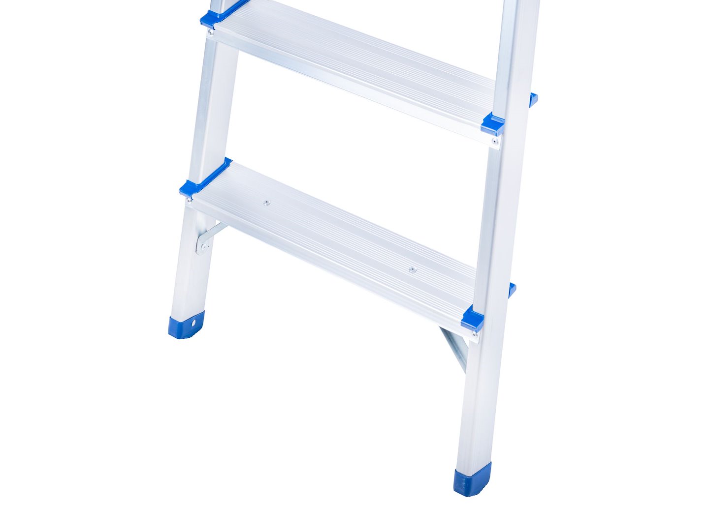 Aluminijasta lestev, 150 kg, 6-stopenjska, zložljiva | GEKO