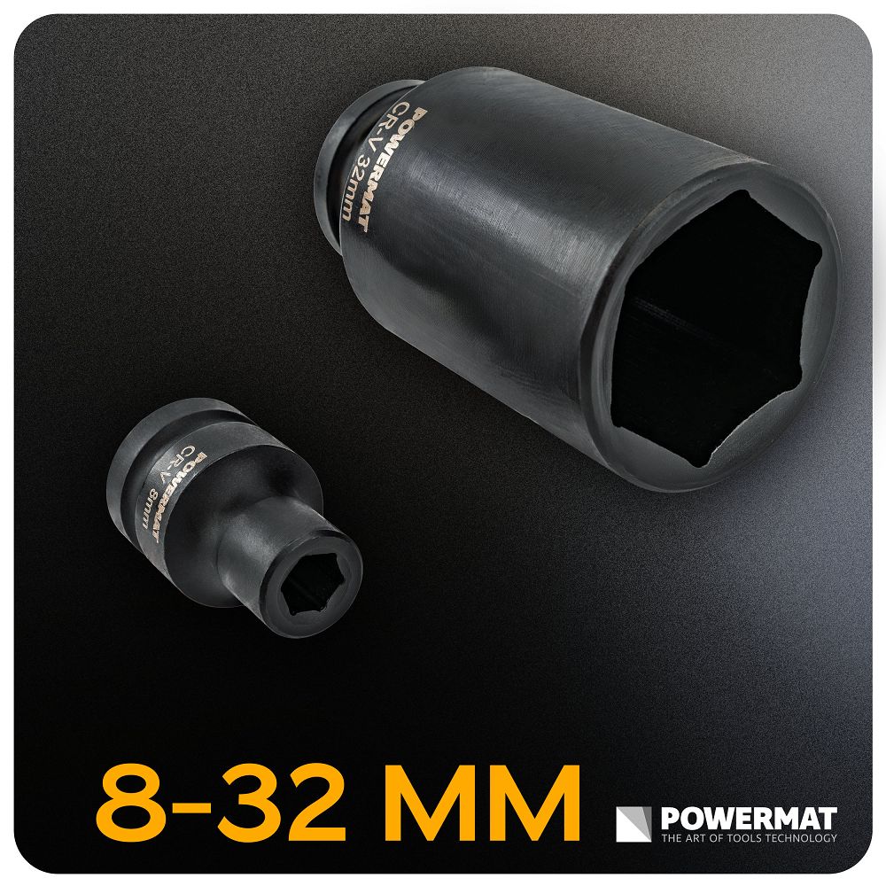 Komplet nastavkov, 35 kosov, 8-32 mm | PM-ZNU-832T - Image 13