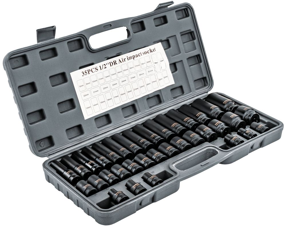 Komplet nastavkov, 35 kosov, 8-32 mm | PM-ZNU-832T - Image 2