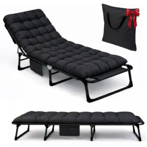 Vrtni ležalnik ChillWell Dream, črn | Sofotel