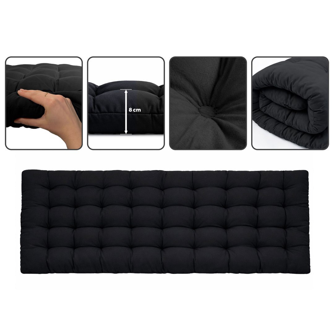 Vrtni ležalnik ChillWell Dream, črn | Sofotel