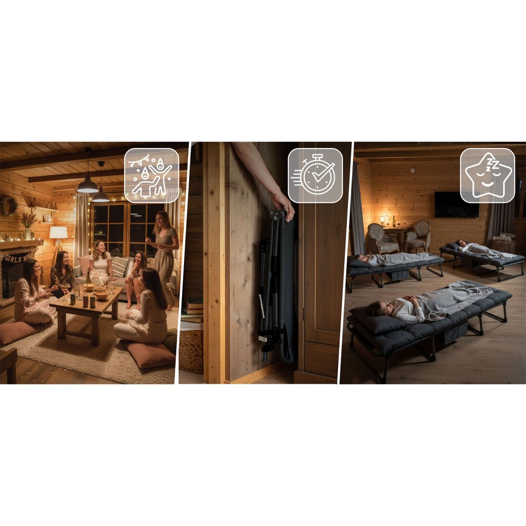 Vrtni ležalnik ChillWell Dream, črn | Sofotel