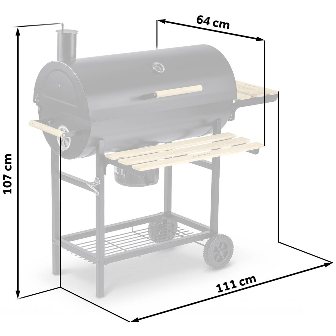 Vrtni žar na oglje BD-895, črn | Berdsen