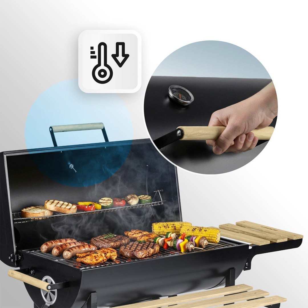 Vrtni žar na oglje BD-895, črn | Berdsen