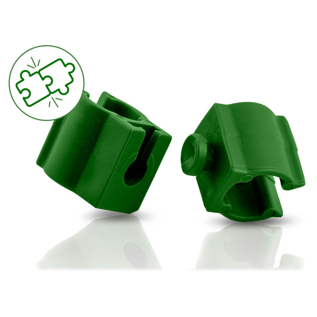 Spojnice za podporne palice PL-941, tip2, 10 kosov, 11 mm, zelene | Plonos