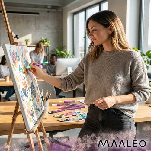 Akrilni markerji, 8 kosov, 8 ml | Maaleo