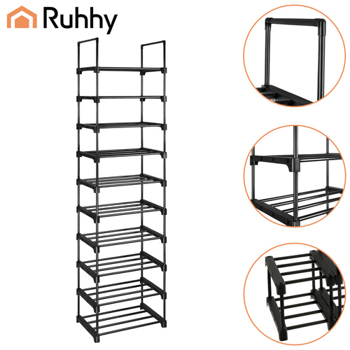Stojalo za čevlje 2-v-1, 10 polic, 45x30x174cm | Ruhhy