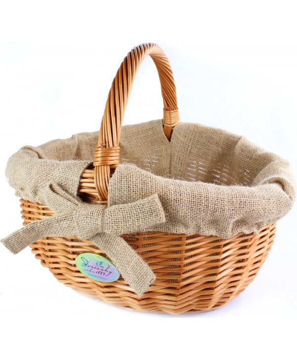 Pletena košara za gobe | 42x31cm